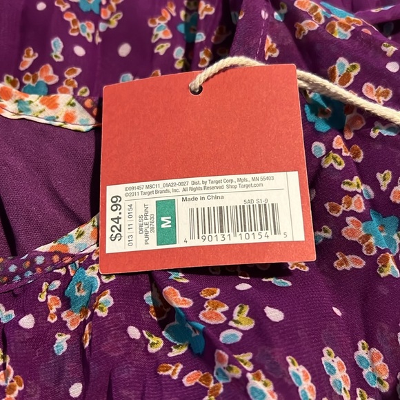 NWT Mossimo Spaghetti Strap Mini Floral Dress A143* - Picture 4 of 8